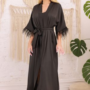 Long bathrobe model 218886 Kalimo