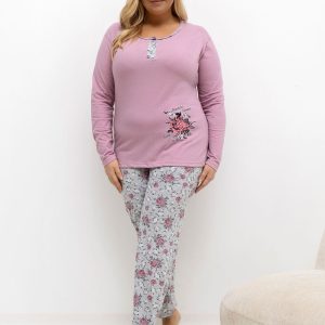 Plus Size Pajamas model 221188 Forever Pink