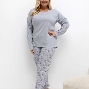Plus Size Pajamas model 221195 Forever Pink
