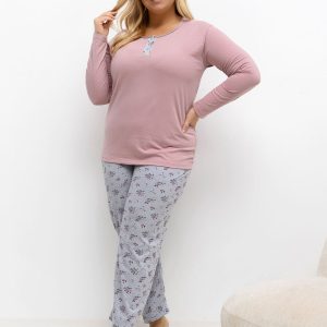 Plus Size Pajamas model 221196 Forever Pink