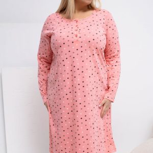 Plus Size Nightgown model 223301 Forever Pink